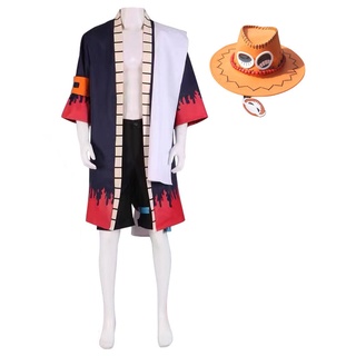 Portgas D Ace Cosplay Acessórios, Chapéus Cinto, Pulseira, Colar, Adaga  Adereços, Troca de papéis