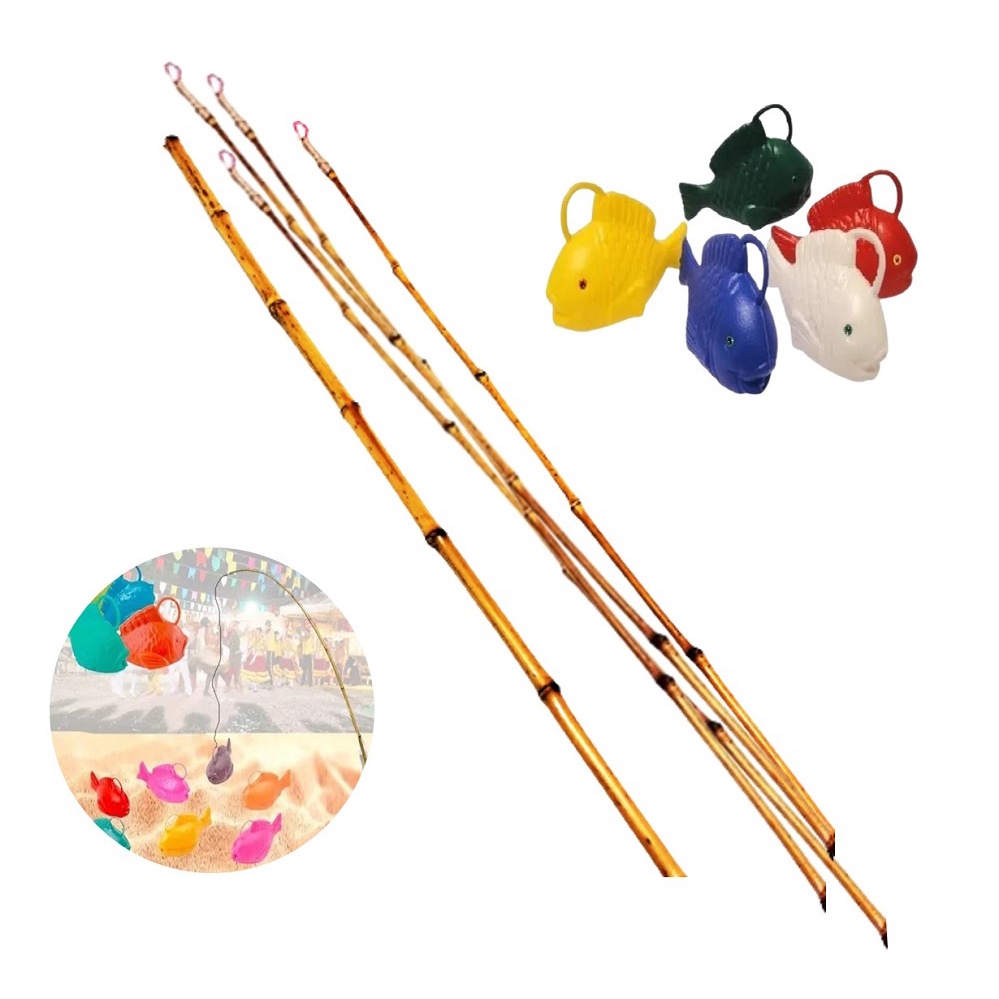 Kit Jogo Pescaria Festa Junina Varas Peixinhos Caipira Arraia Shopee Brasil