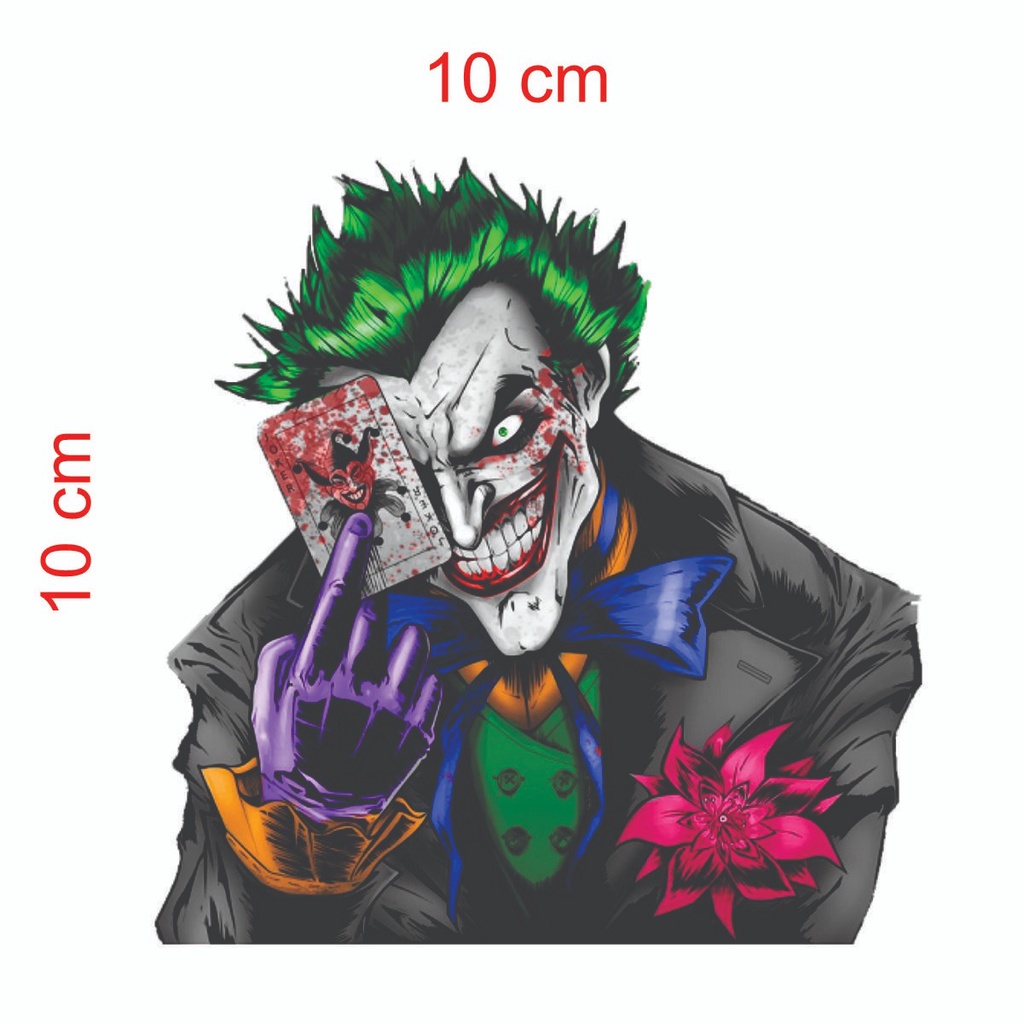 adesivo coringa stikers para moto carro bike motocross caderno | Shopee ...