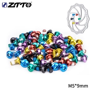 ZTTO MTB Freio A Disco De Bicicleta De Estrada Parafusos Do rotor 12 PCS Montanha Coloridos T25 De Aço M5 * 9mm Torx