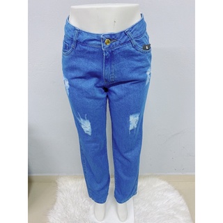 Calça jeans wide leg jeans pantalona cintura alta boca larga