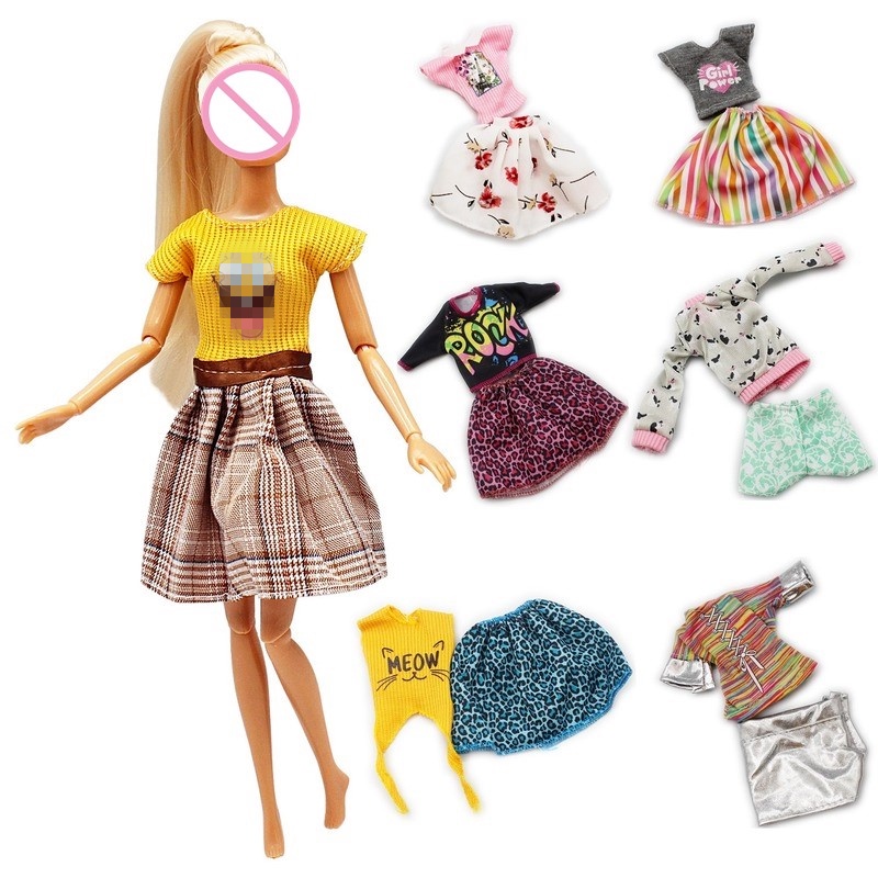 Moda roupas de boneca uma saia passo simples terno artesanal roupas para barbie  roupas 1/6 boneca acessórios traje presente da menina - AliExpress