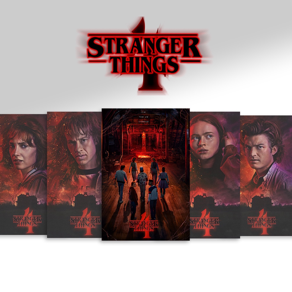 Quadro Decorativo Poster Stranger Things Temporada 2 30x42cm