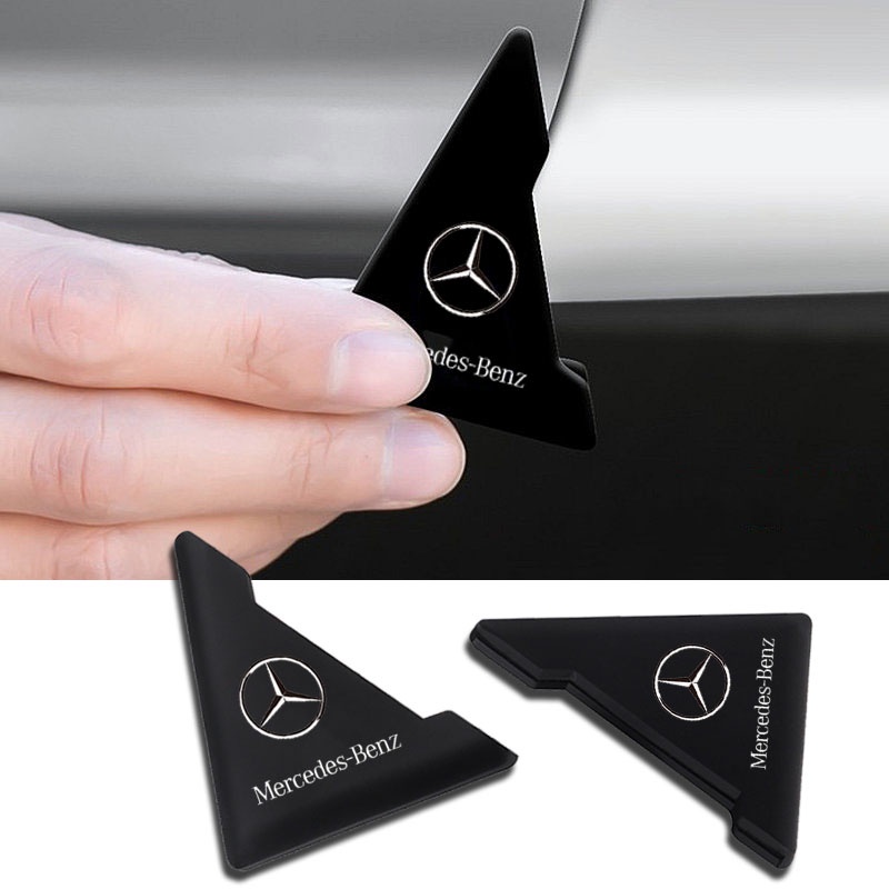 [Estoque Pronto] 2pçs Protetor Quina da Porta Carro Arranhões Calçadas Capa Protetora Anticolisão Para Canto De Porta De Carro Para Mercedes Benz C180 Gla Cla C250 Acessorios