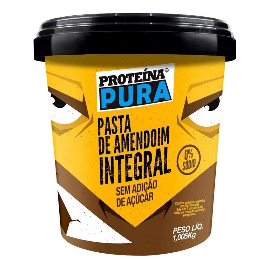 Pasta De Amendoim Integral Lisa - Proteina Pura - 1kg