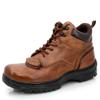Coturno Tenis Country Texas Gold em Couro Costurado Feminina Caramelo Ref:4400