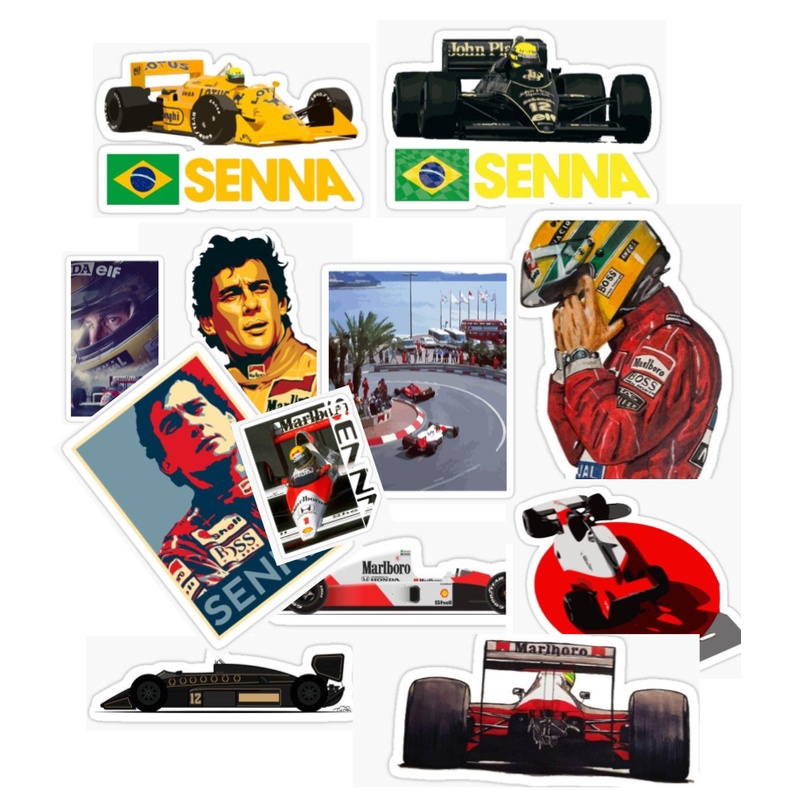 Kit adesivos Ayrton Senna | Shopee Brasil