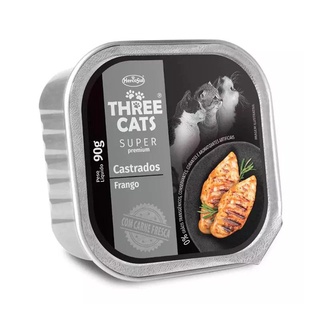 Racao Umida Three Cats Special Cadastrados Pate 90gr
