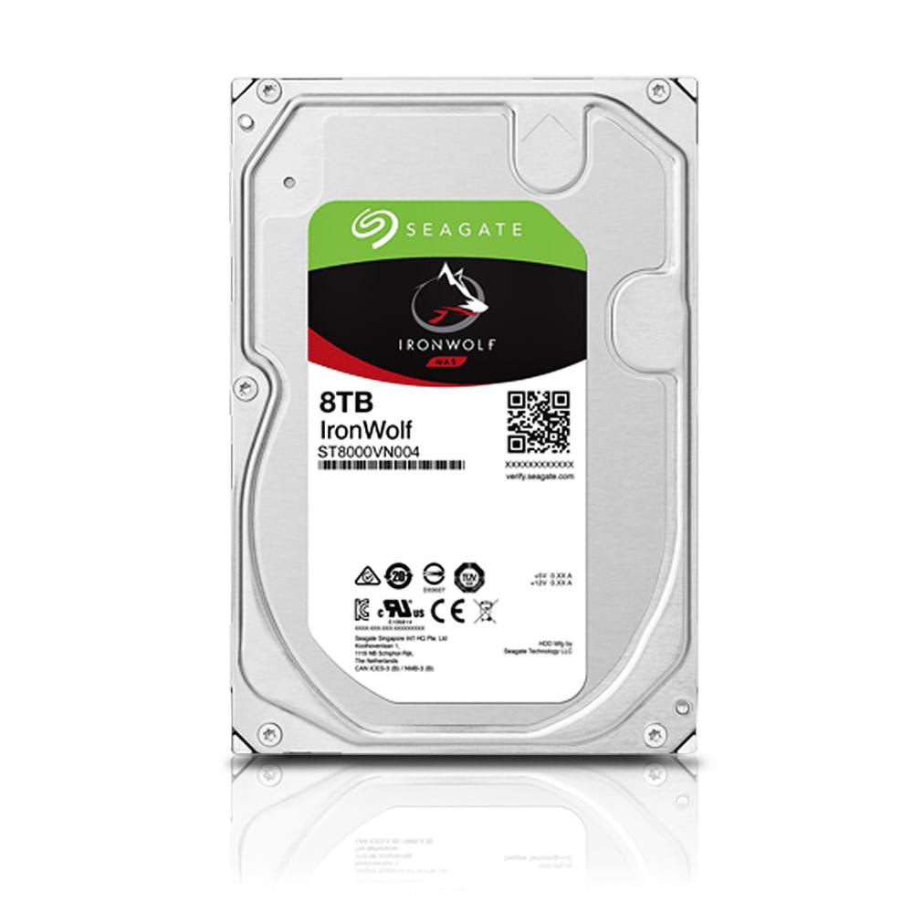 HD Interno Seagate IronWolf 8TB para NAS, 7200RPM, 256MB, SATA 6GB