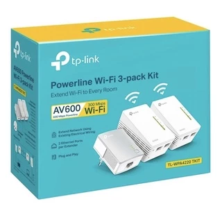 Kit Extensor Wifi Tp-link Powerline Av600 Tl-wpa4220tkit (novo a pronta entrega)