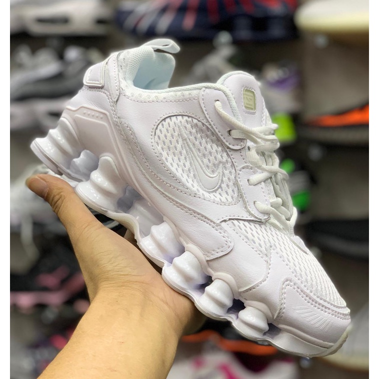 Nike shox store branco e verde