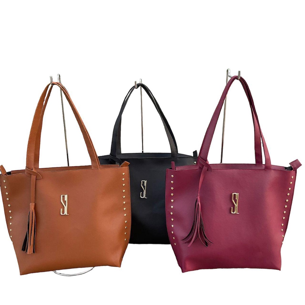 Bolsa Feminina Sacola Grande Santa Lola de Ombro Couro Promoção