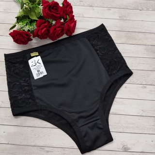 kit 3 calcinha calçola HOT PANTS cintura alta lingerie TAMANHOS REGULARES E PLUS SIZE confortável ( 3 vovó)