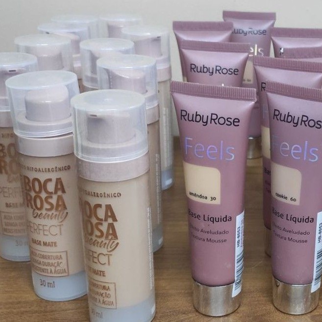 KIT DE BASES PARA REVENDA -BOCA ROSA E RUBY ROSE FEELS | Shopee Brasil