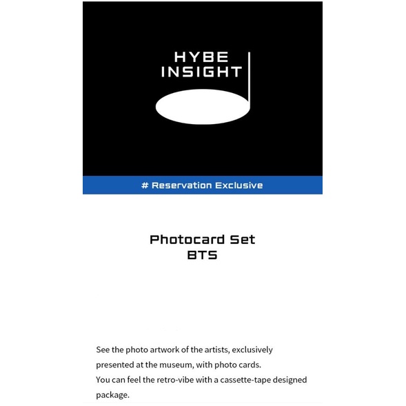 HYBE INSIGHT ] BTS Official Photocard Set | Shopee Brasil