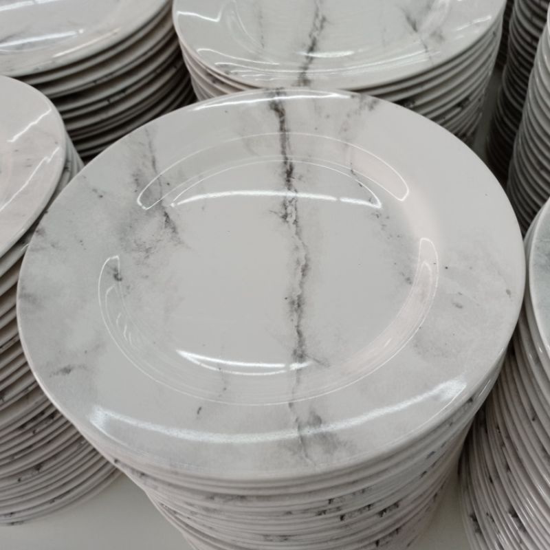 prato mármore prato marmorizado cerâmica decorado 29 cm 4 unidades