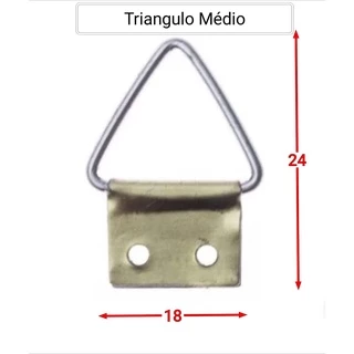 Suporte Triangulo Para Pendurar Quadros Médio 100 Peças