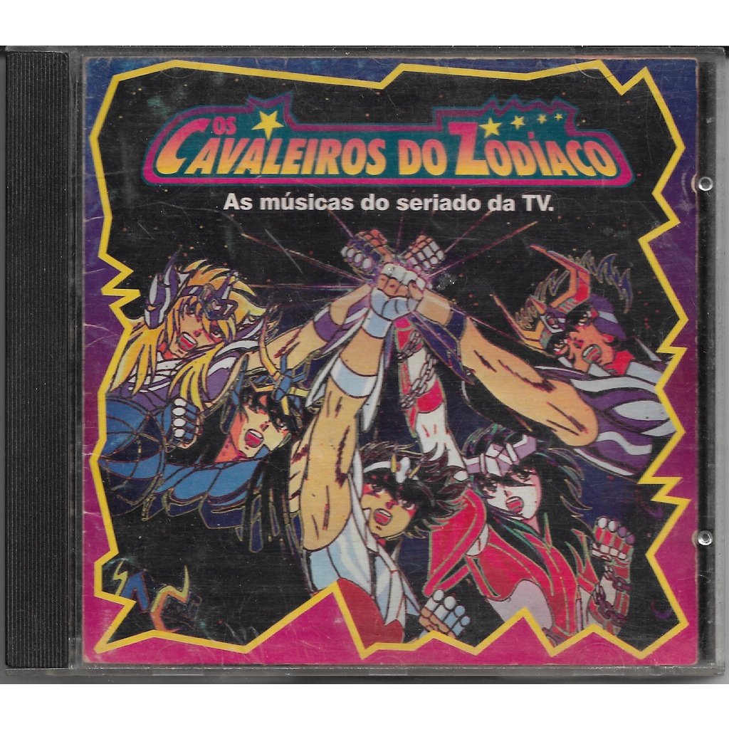 CD Os Cavaleiros do Zodíaco - Trilha Do Seriado Da TV - Raro Original Usado Em Muito Bom Estado Ler Descrição