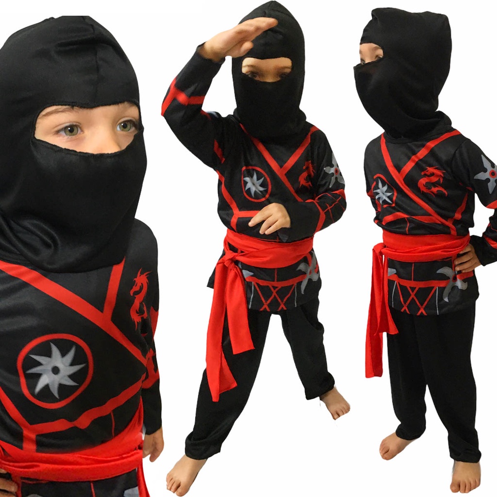 Fantasia Ninja Cosplay Infantil Masculino