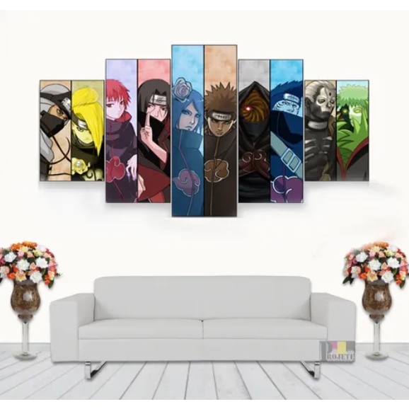 Adesivo Parede Decorativo Nuvem Akatsuki 60un Naruto 8,5x5,6