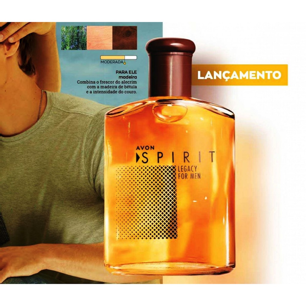 Spirit For Men Colônia + Spirit Legacy Avon 02 Perfumes Masc