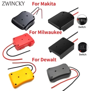 Adaptadores De Bateria Para Makita/Bosch/Milwaukee/Dewalt/Black & amp ; Adaptador De Conector De Energia Decker 18V Suporte De Doca 14 Fios Awg Com Interruptor