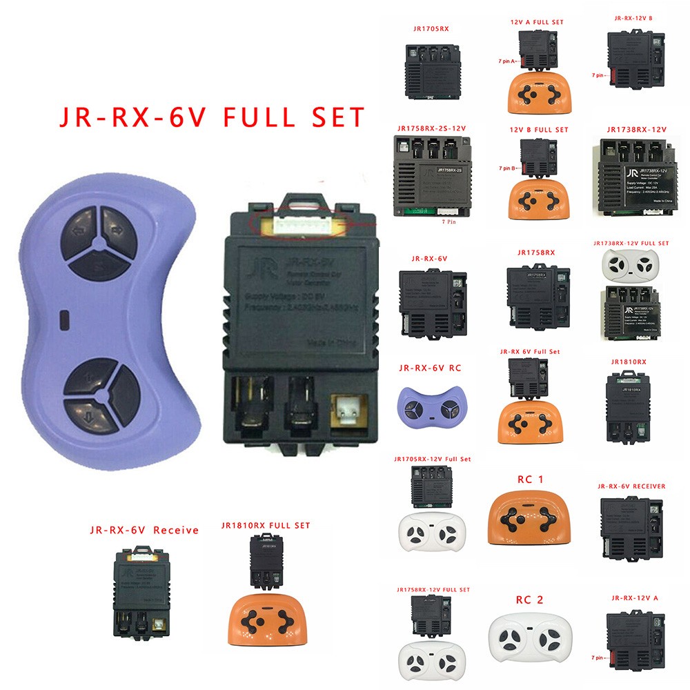 JR-RX-12V 6V Receptor De Controle Remoto Bluetooth Para Carro Elétrico Infantil