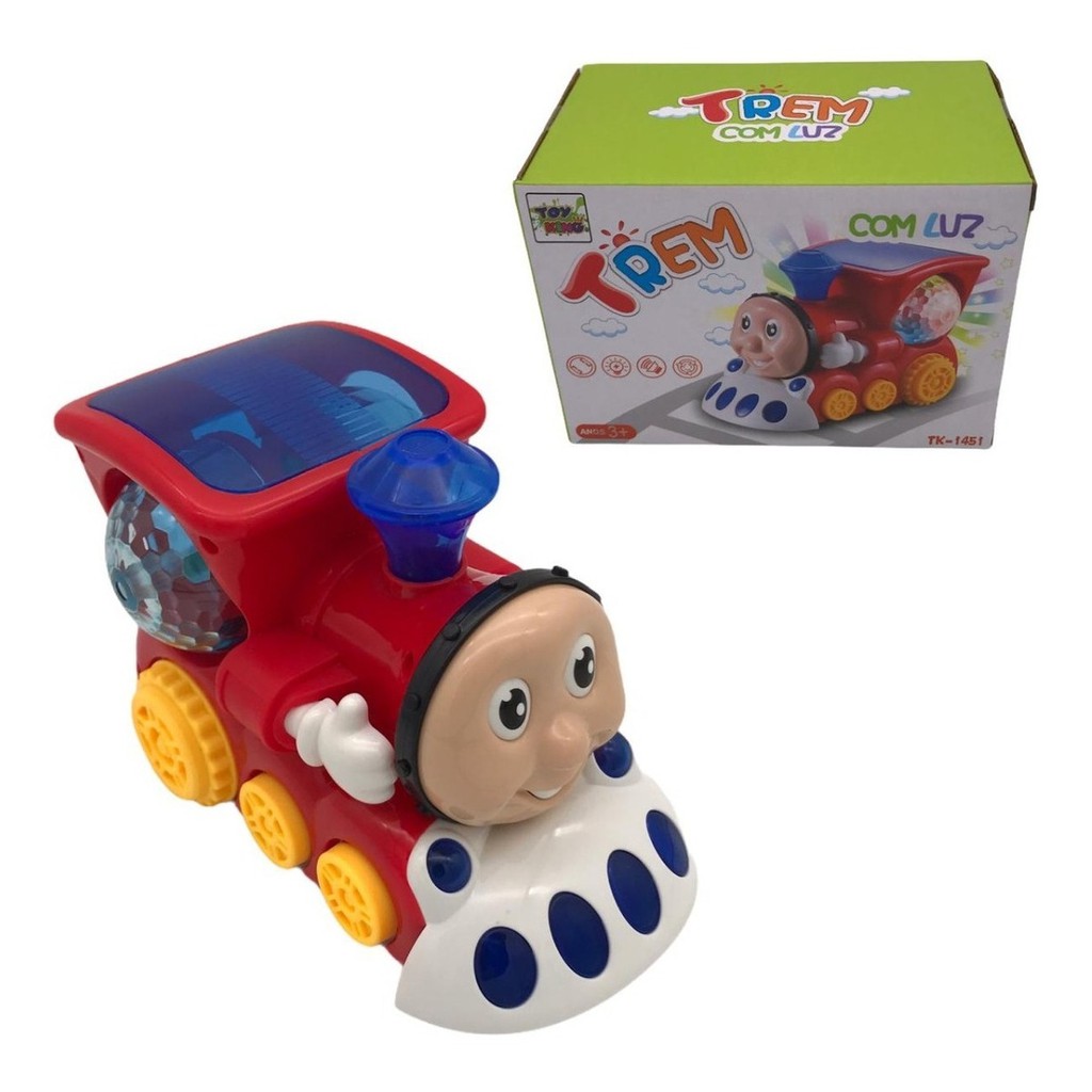 Trem Trenzinho Piuízinho Elétrico Brinquedo Infantil À Pilha