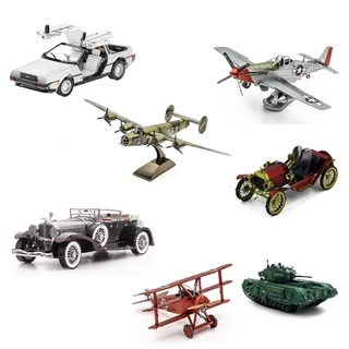 Quebra-cabeça 3D Miniaturas De Metal Para Montar - Color