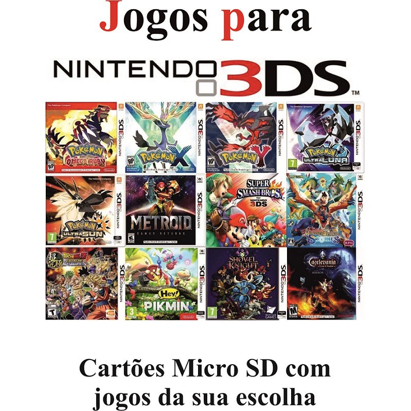 Jogos de Nintendo 3DS seminovos