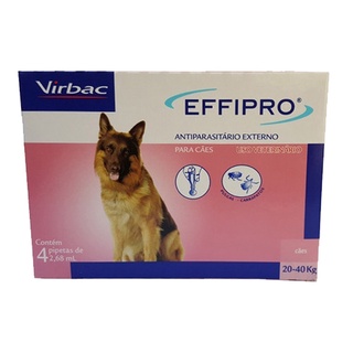Effipro Cães 20 a 40kg Combo 4 pipetas Virbac
