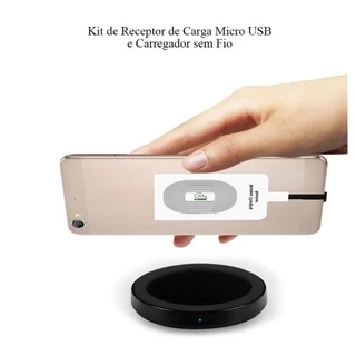 Kit de Carregador Sem Fio com Qi Padrão Receptor para Carregamento