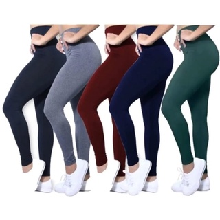 Calça Legging Leg Branca Lisa Grossa Fitness Academia Feminina Caminhada  Nao Transparente