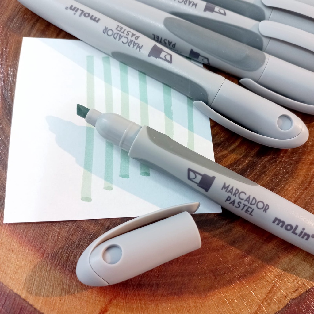 Marca texto cinza / Marcador de textos cinza tom pastel Shopee Brasil