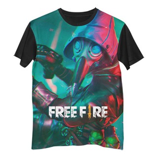 Camiseta Free Fire Jogos Game 01 personalizada com nome - Infantil