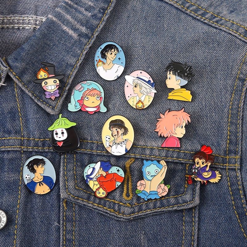Broche Anime Periférico Lapela Pin Spirited Away Esmaltado/Emblema Colecionável Atacado
