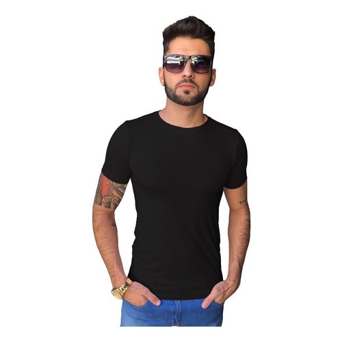 Camisa justa hot sale masculina