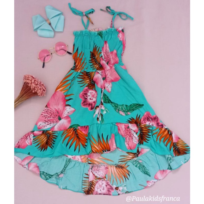 Vestido infantil hot sale de sereia