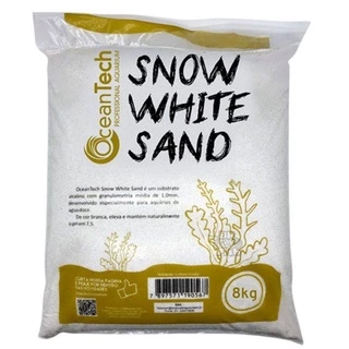 Substrato Para Aquários Snow White Sand 8 Kg - Ocean Tech