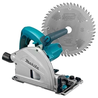 Kit Serra Circular de Trilho SP6000 Makita e Disco de Serra Painéis Bilaminados