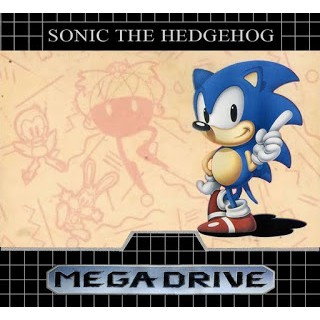 LABEL ETIQUETA ADESIVA SONIC THE HEDGEHOG 2 PARA CARTUCHO DE MEGA