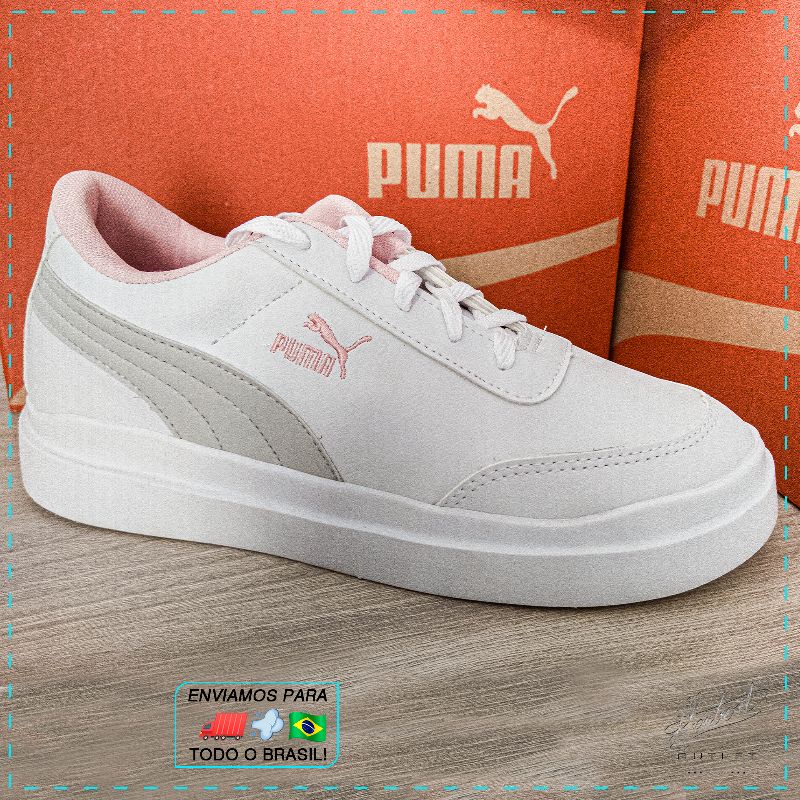 Tenis puma feminino preto best sale e rosa