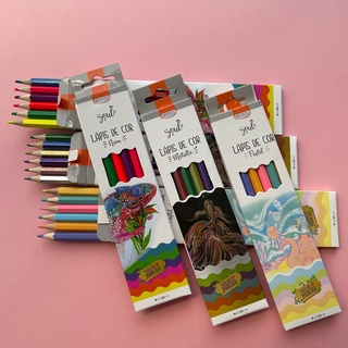 Lápis de Cor BRW Metalizado / Neon / Pastel - Unidade ou Kit Com 18 Cores