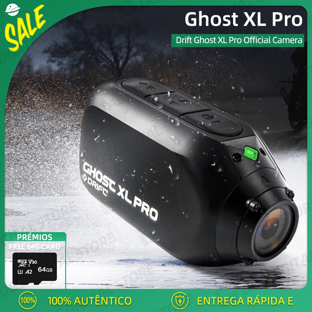 Drift Ghost XL PRO Action Camera Com IPX7 4K + WiFi IPX7 7 Horas De ...