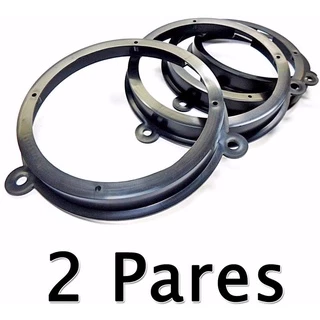 Kit 4 Peças Aro Adaptador Suporte Falante Nissan March Livina Tiida Logan