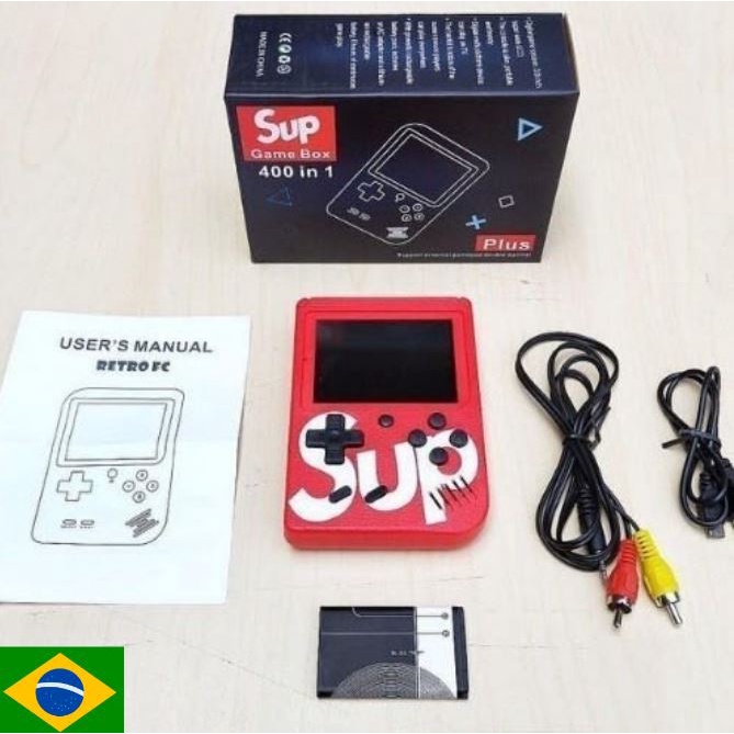 Mini Sup Game Box + Controle Extra - 2 Jogadores - 400 Jogos - Acessórios  com o melhor preço é na Coimbra Virtual