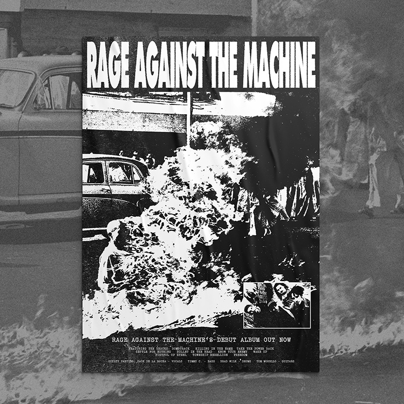 Poster Rage Against The Machine / Tamanho A3 | Shopee Brasil