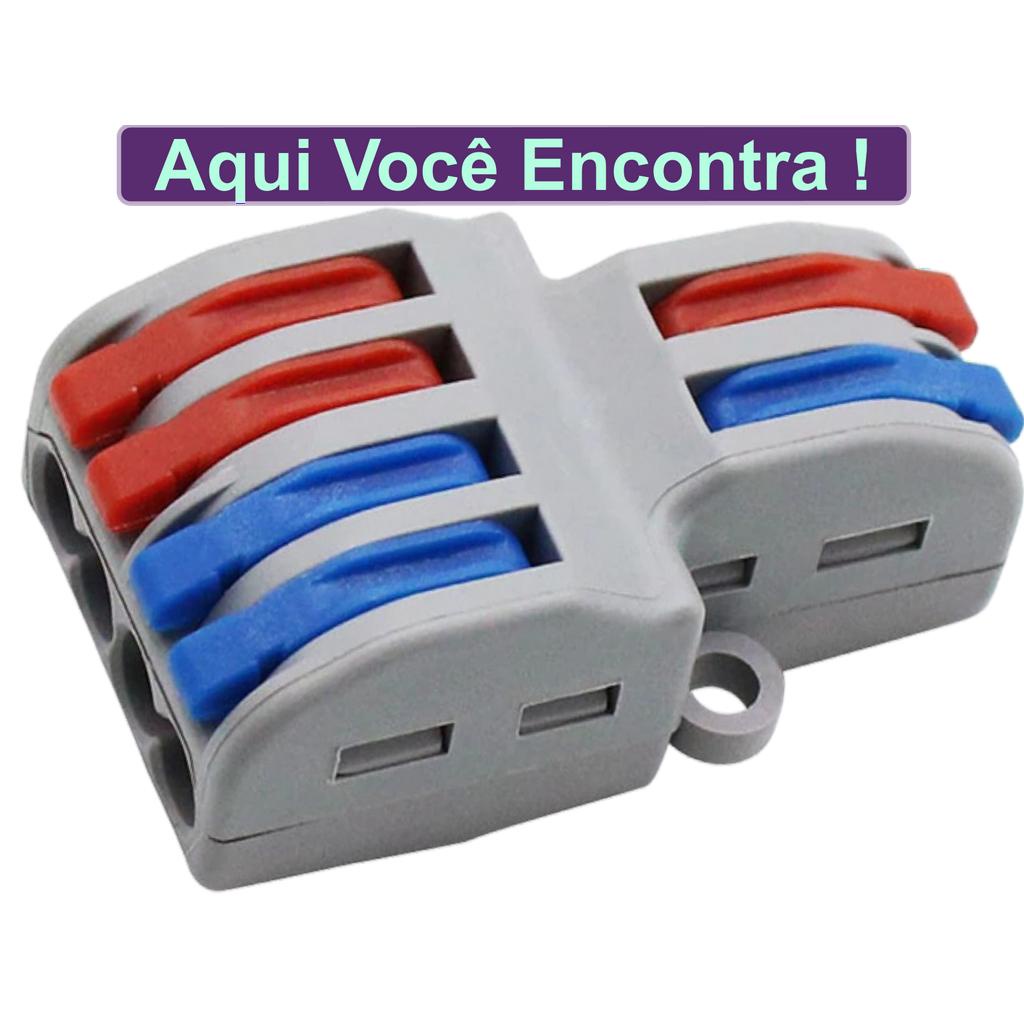 Conector Emenda Derivacao Sem Solda 2X4 Fios 224 PCT-224 SPL-42 Lavanca Fiacao Terminal Tipo Wago 0.08 X 4.0MM 2X4 Vias