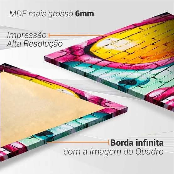 Placa Decorativa A4 - 6mm - Flamengo + Borda Infinita