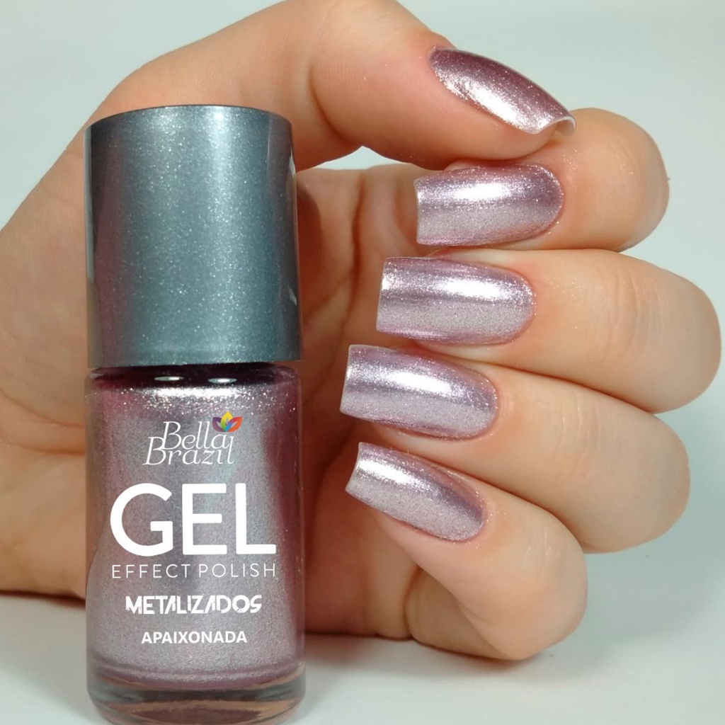 Esmalte Cromado Metalizado Roxo Escuro 07 Mirror Effect Efeito Gel